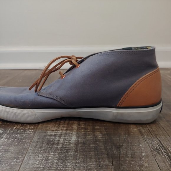 Keds Anchor Chukka Wax Canvas Shoes Charcoal